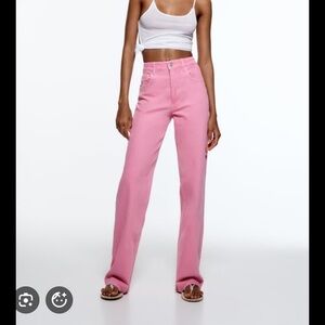 Zara Pink Women's Jeans